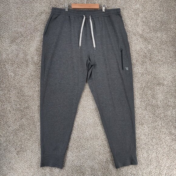 Vuori Sunday Performance Jogger Mens XXL 2XL Gray Performance Stretch Pants - Picture 1 of 16